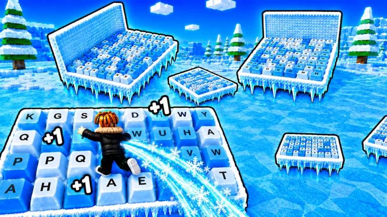 Levelsystem in +1 Geschwindigkeit Schnee-Tastatur-Flucht